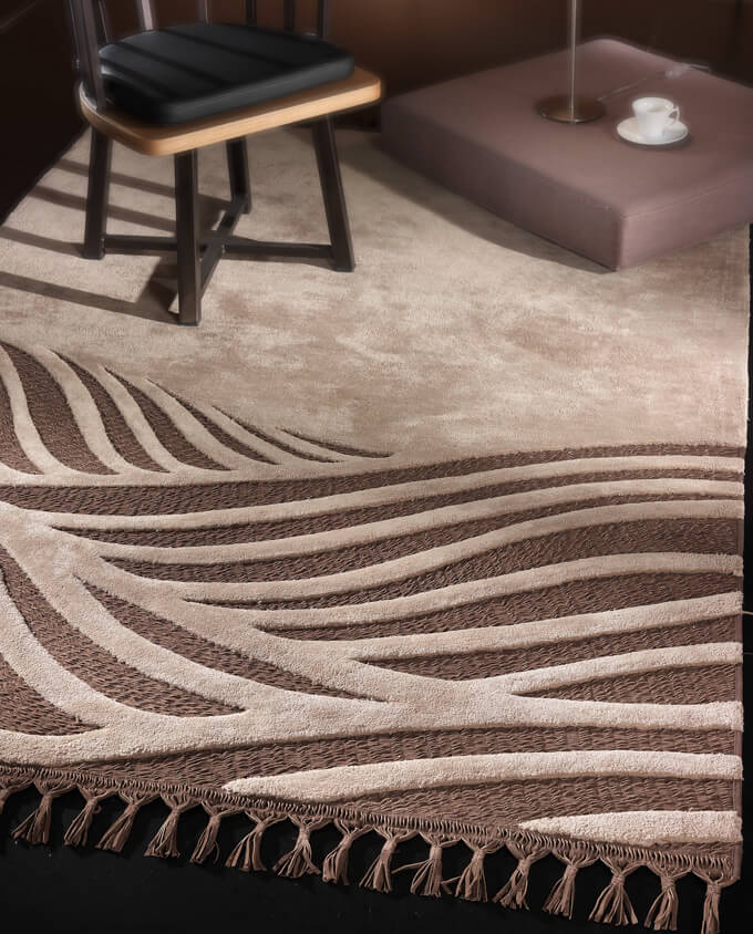 Guy Laroche Tamara wenge kézi tűzött design szőnyeg 190 x 290 cm - Leguan Exclusive - Guy Laroche -