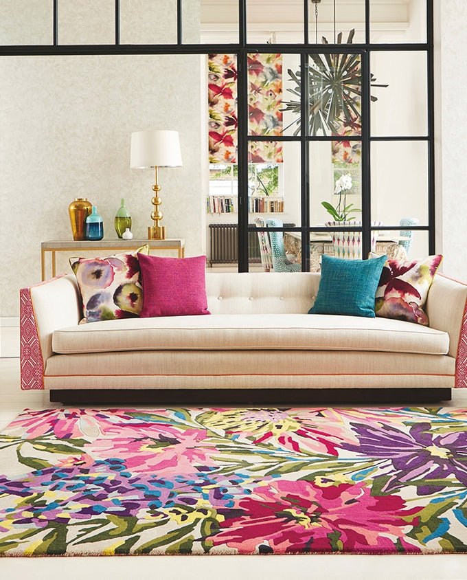 Harlequin Floreale Fuschia 44905 design szőnyeg - Leguan Exclusive - Harlequin - 140 x 200 cm