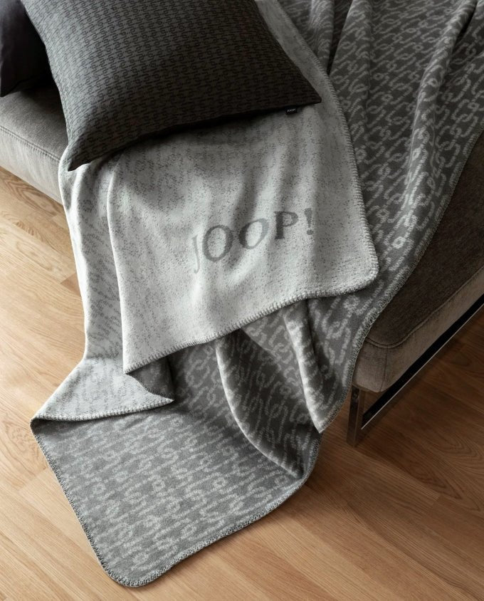 Joop! Chain silber - stein pléd, 150 x 200 cm - Leguan Exclusive - Joop! -