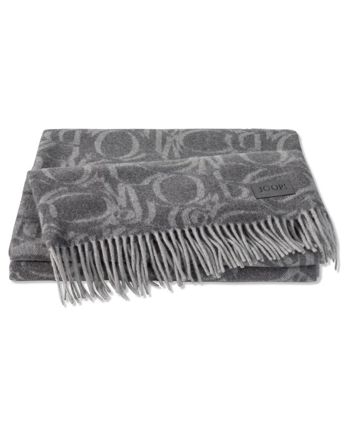 Joop! Fine - Ornament anthrazit pléd, 130 x 180 cm - Leguan Exclusive - Joop! -