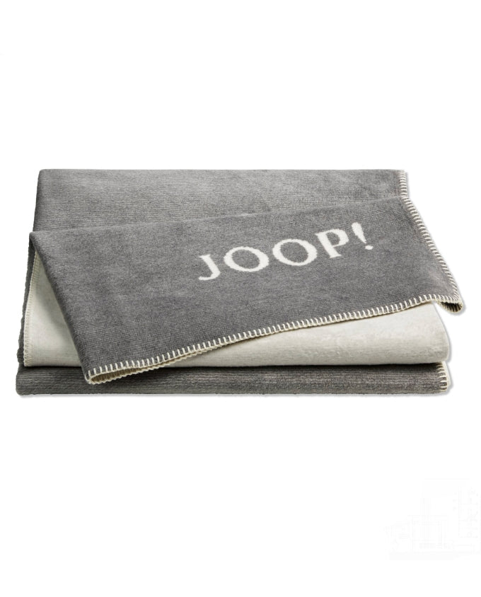 Joop! Melange graphit - ecrü pléd, 150 x 200 cm - Leguan Exclusive - Joop! -