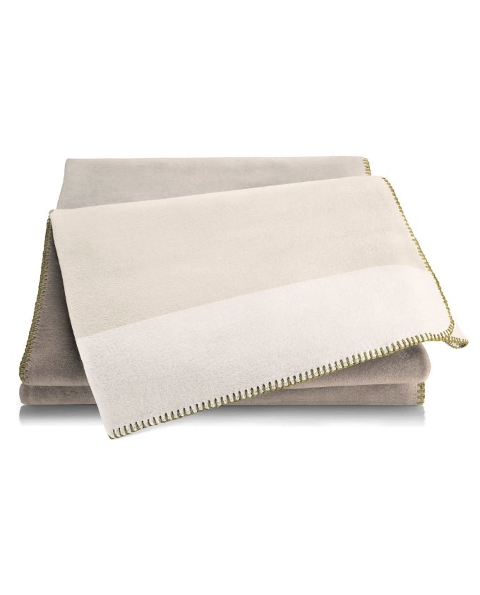 Joop! Mood oliv - stein pléd, 150 x 200 cm - Leguan Exclusive - Joop! -