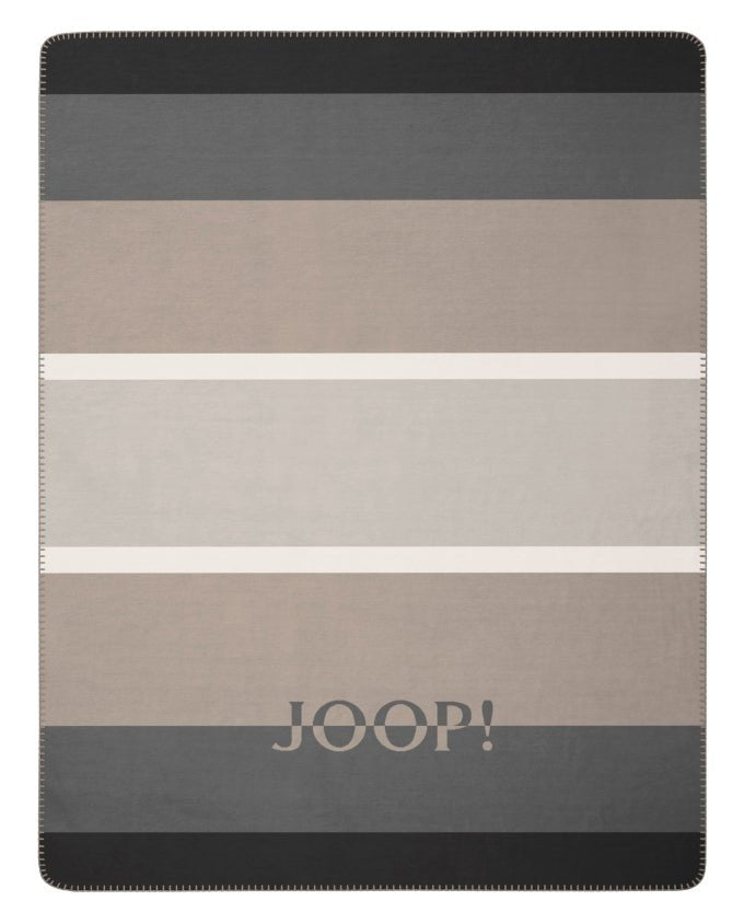 Joop! Mood stein - anthrazit pléd, 150 x 200 cm - Leguan Exclusive - Joop! -