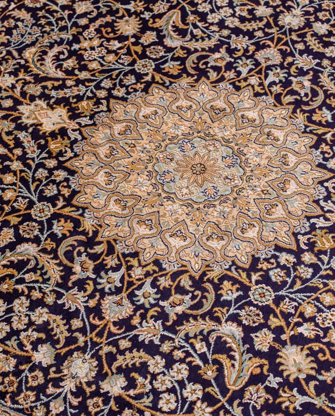 Kashmir Seide 253129 kézi készítésű, egyedi selyemszőnyeg, 184 x 277cm - Leguan Exclusive - Leguan Exclusive -