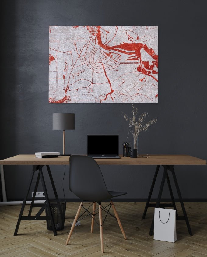 Louis De Poortere Cities Amsterdam - Orange Cut vintage szőnyeg - Leguan Exclusive - Louis De Poortere - 280 x 390 cm