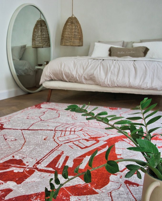 Louis De Poortere Cities Amsterdam - Orange Cut vintage szőnyeg - Leguan Exclusive - Louis De Poortere - 280 x 390 cm