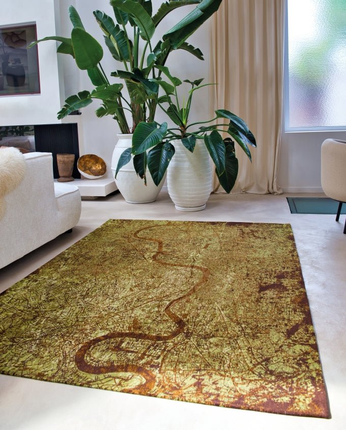 Louis De Poortere Cities London - Green Meadows vintage szőnyeg - Leguan Exclusive - Louis De Poortere - 280 x 390 cm