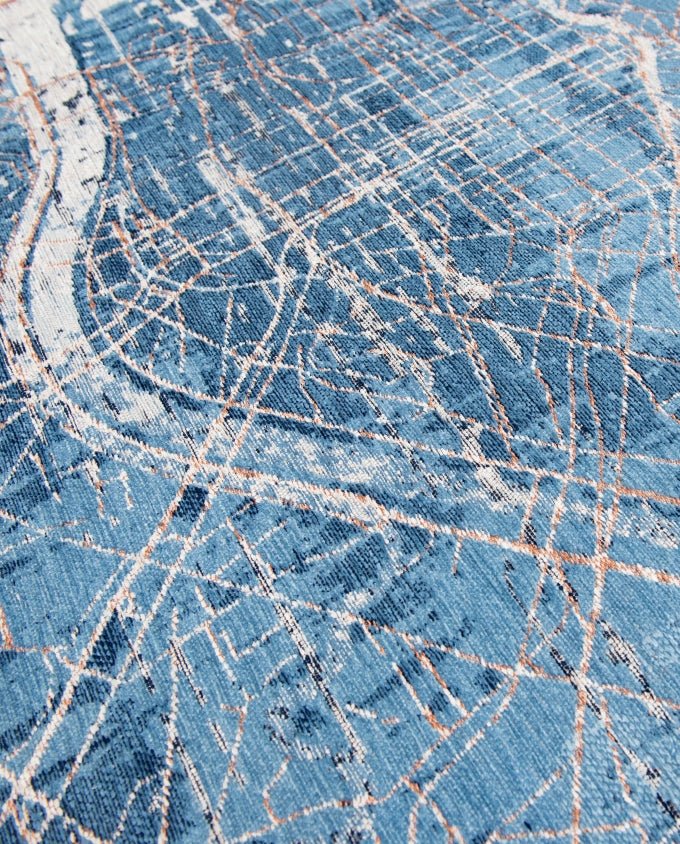 Louis De Poortere Cities Tokyo - Conductive Blue vintage szőnyeg - Leguan Exclusive - Louis De Poortere - 280 x 390 cm