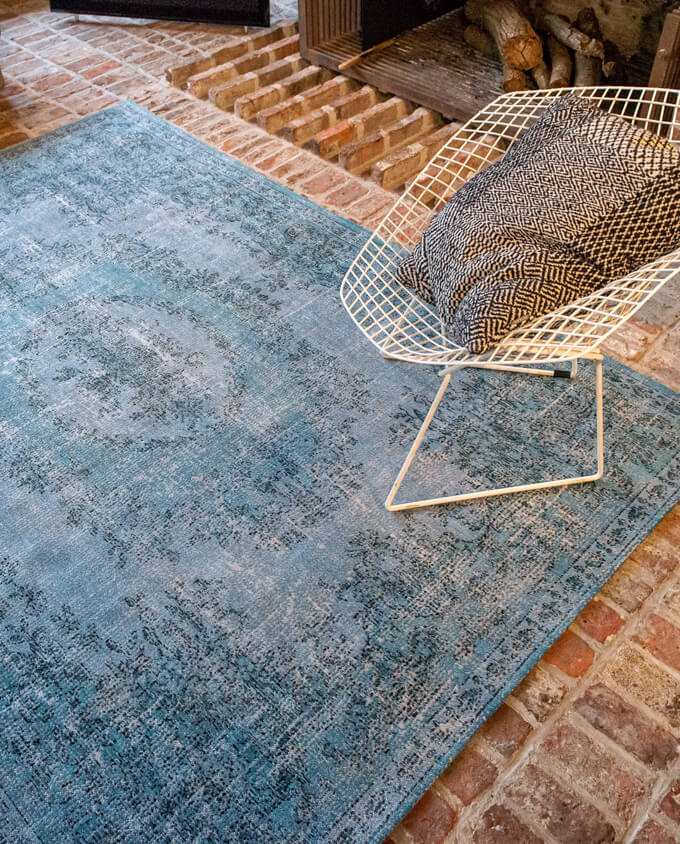 Louis De Poortere Da Mosto 9140 dandolo blue vintage szőnyeg 170 x 240 cm - Leguan Exclusive - Louis De Poortere - 170 x 240 cm