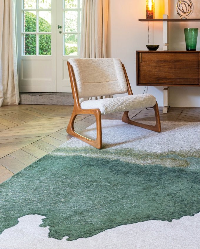 Louis De Poortere Lagoon 9331 palm green vintage szőnyeg - Leguan Exclusive - Louis De Poortere - 280 x 390 cm