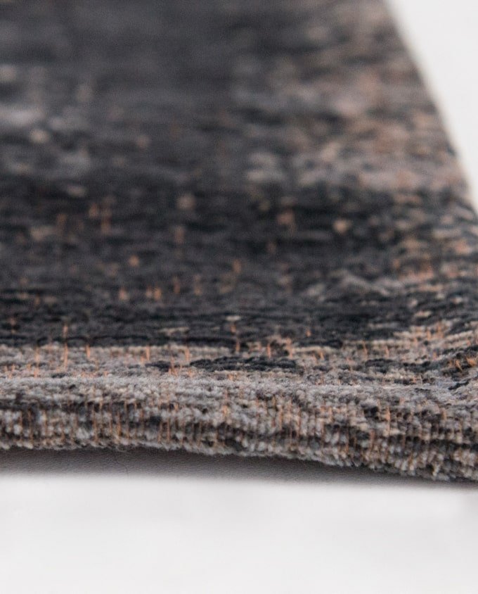 Louis De Poortere Medallion 8263 mineral black vintage szőnyeg - Leguan Exclusive - Louis De Poortere - 80 x 150 cm