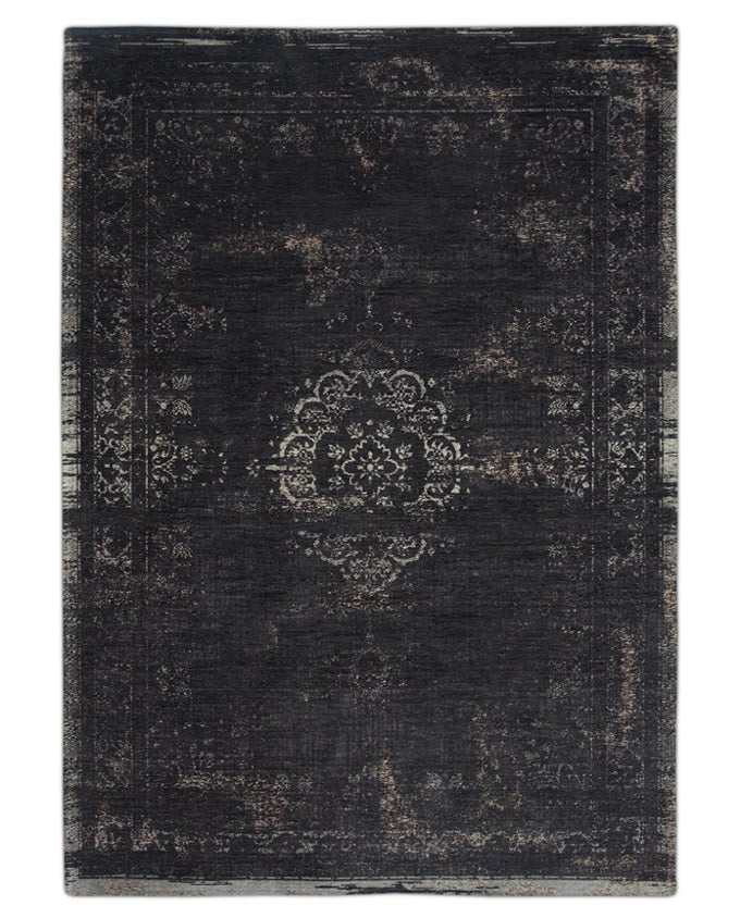 Louis De Poortere Medallion 8263 mineral black vintage szőnyeg - Leguan Exclusive - Louis De Poortere - 80 x 150 cm