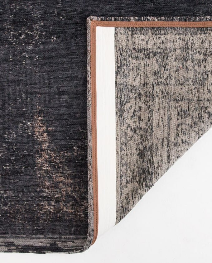 Louis De Poortere Medallion 8263 mineral black vintage szőnyeg - Leguan Exclusive - Louis De Poortere - 80 x 150 cm