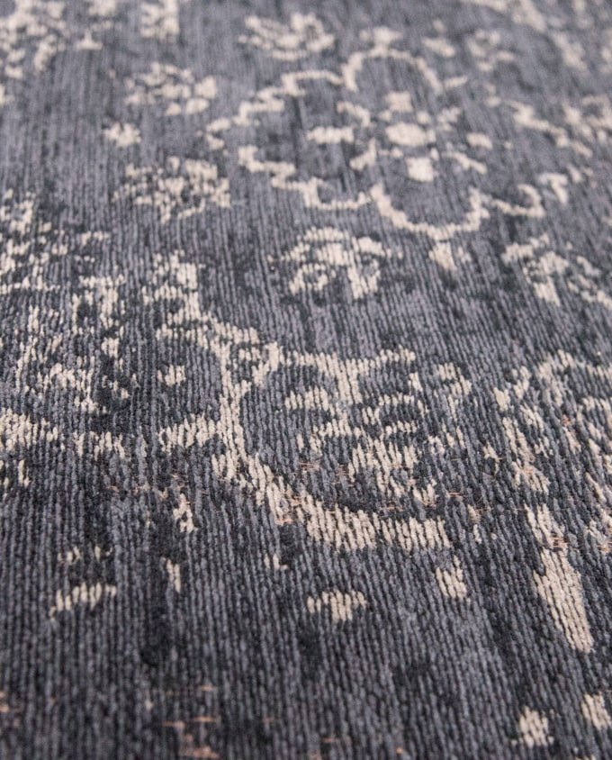 Louis De Poortere Medallion 8263 mineral black vintage szőnyeg - Leguan Exclusive - Louis De Poortere - 80 x 150 cm