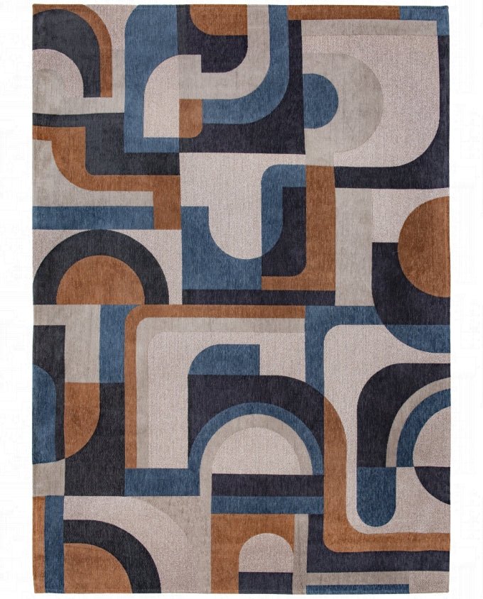 Louis De Poortere Module 9196 camel blue vintage szőnyeg - Leguan Exclusive - Louis De Poortere - 80 x 250 cm