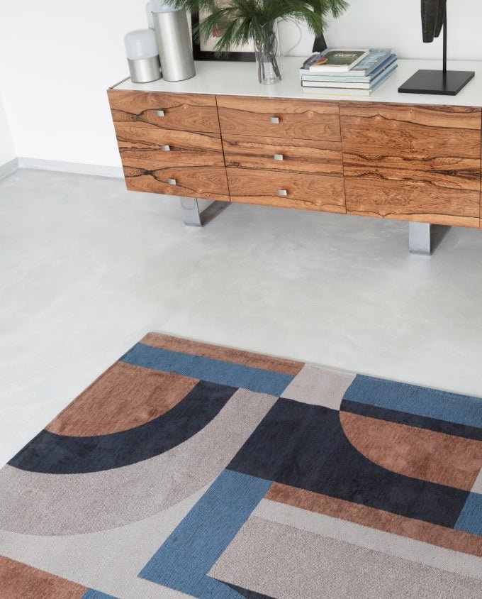 Louis De Poortere Module 9196 camel blue vintage szőnyeg - Leguan Exclusive - Louis De Poortere - 80 x 250 cm