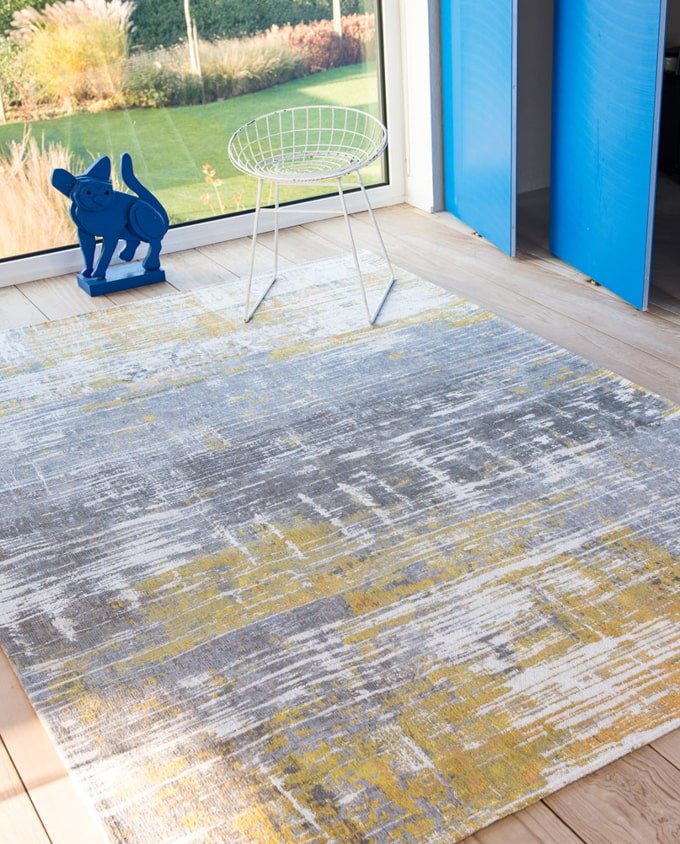 Louis De Poortere Streaks 8715 sea bright sunny vintage szőnyeg - Leguan Exclusive - Louis De Poortere - 240 cm kör