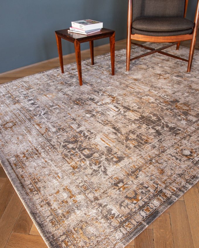Louis De Poortere Ushak 8884 suleiman grey vintage szőnyeg - Leguan Exclusive - Louis De Poortere - 140 x 200 cm