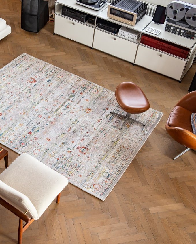Louis De Poortere Ushak 8894 turkish delight vintage szőnyeg - Leguan Exclusive - Louis De Poortere - 140 x 200 cm