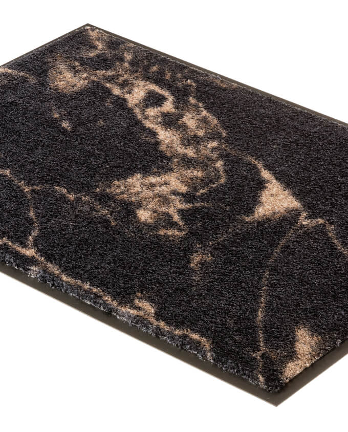 Miami 1688 001 044 antracit - taupe márvány lábtörlő - Leguan Exclusive - Schöner Wohnen - 50 x 70 cm