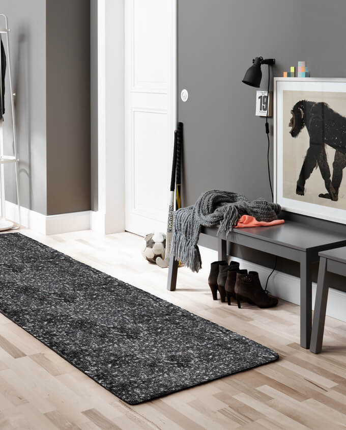 Miami 1688 004 044 antracit - szürke multi lábtörlő - Leguan Exclusive - Schöner Wohnen - 50 x 70 cm