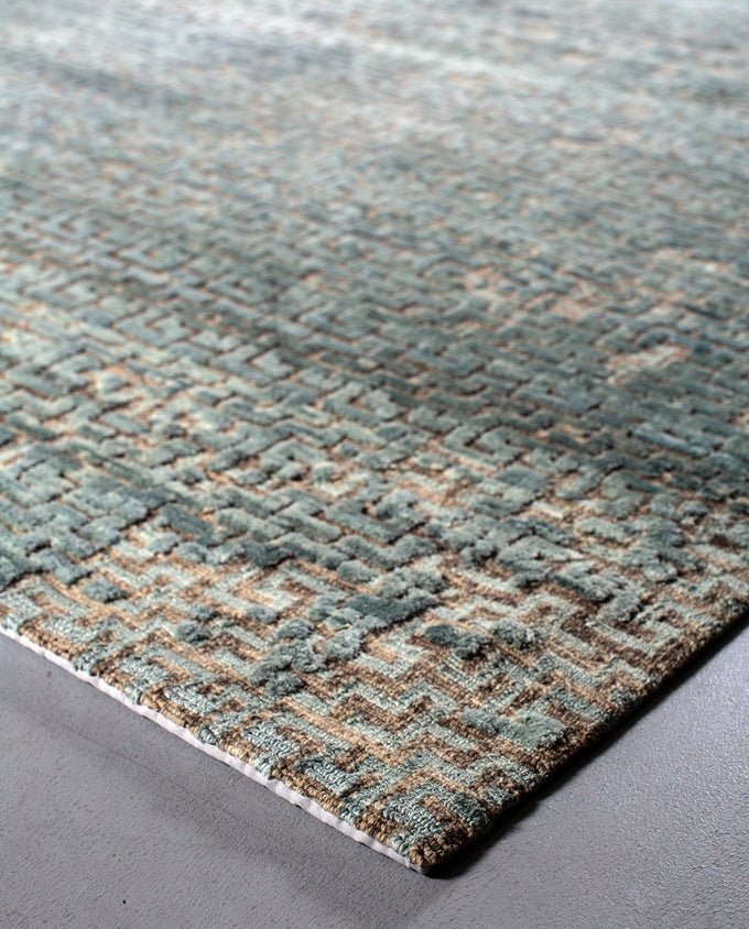 Nubu Silk 60, C4034 kézi készítésű, egyedi selyemszőnyeg - Leguan Exclusive - Leguan Exclusive -