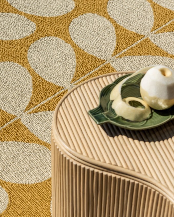 Orla Kiely Solid stem sunflower 463606 kültéri szőnyeg - Leguan Exclusive - Orla Kiely - 250 x 350 cm