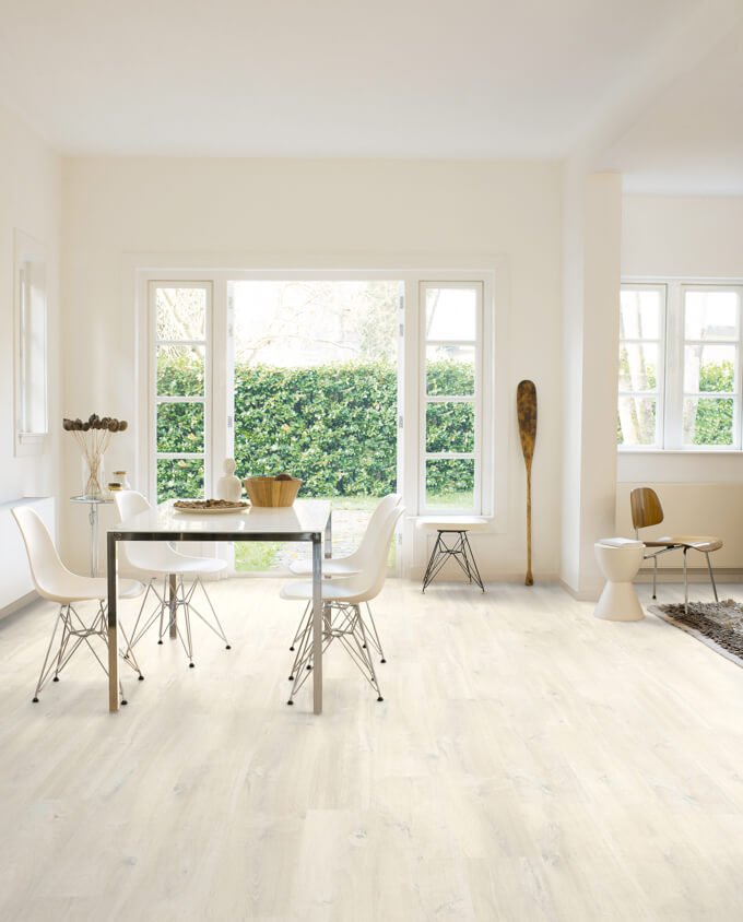 Quick - Step Creo 3178 Charlotte fehér tölgy deszkák laminált padló - Leguan Exclusive - Quick Step -