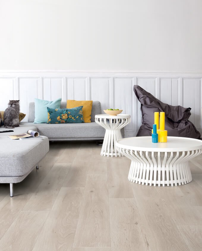 Quick - Step Largo 1660 Long Island világos tölgy deszkák laminált padló - Leguan Exclusive - Quick Step -