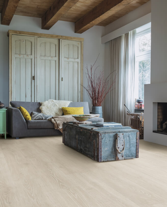 Quick - Step Majestic 3547 világosszürke eredeti tölgy laminált padló - Leguan Exclusive - Quick Step -