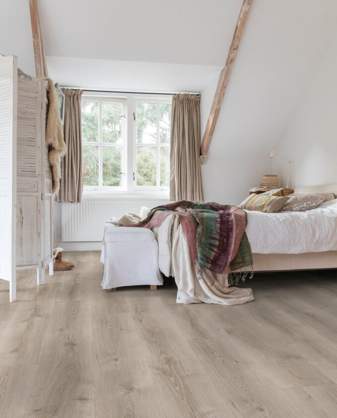 Quick - Step Majestic 3552 csiszolt szürke sivatagi tölgy laminált padló - Leguan Exclusive - Quick Step -