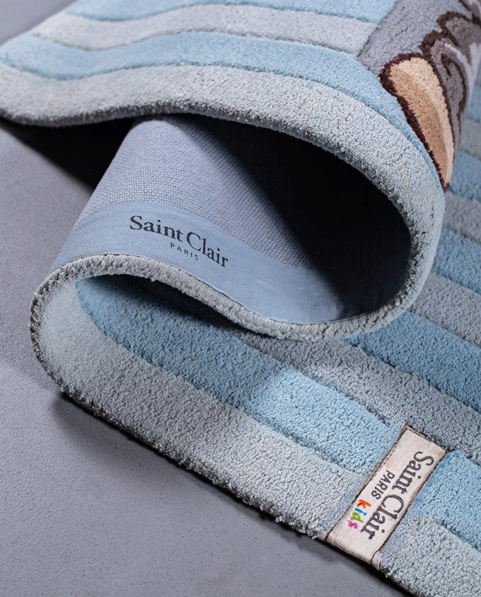 Saint Clair Kids Shaggy blue pamut szőnyeg - Leguan Exclusive - Saint Clair - 90 x 150 cm