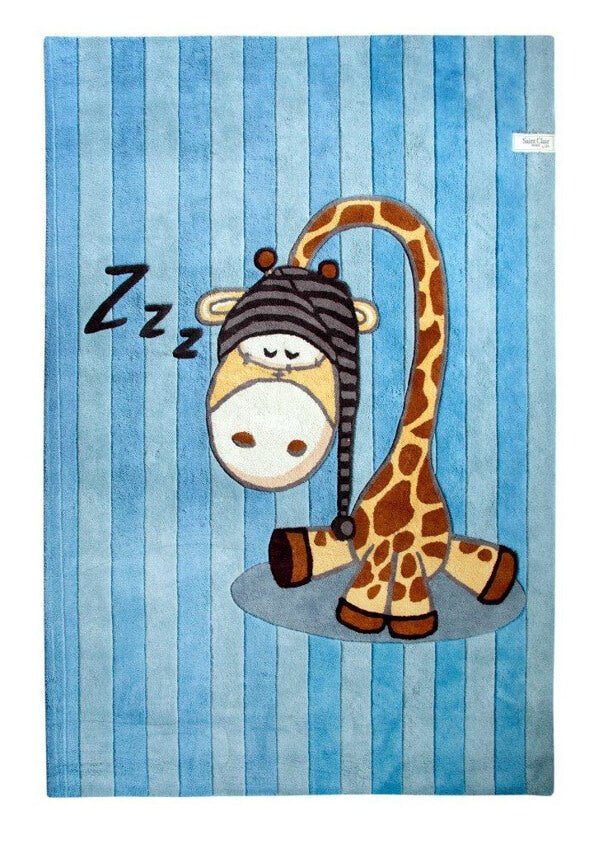 Saint Clair Kids Sleepy blue pamut szőnyeg - Leguan Exclusive - Saint Clair - 90 x 150 cm