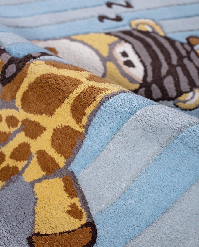 Saint Clair Kids Sleepy blue pamut szőnyeg - Leguan Exclusive - Saint Clair - 90 x 150 cm