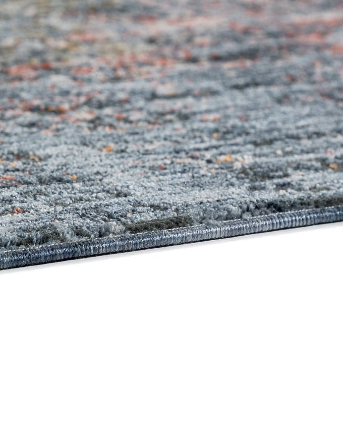 Sarezzo 6635 213 020 gitter blau/bunt design szőnyeg - Leguan Exclusive - Schöner Wohnen - 80 x 150 cm