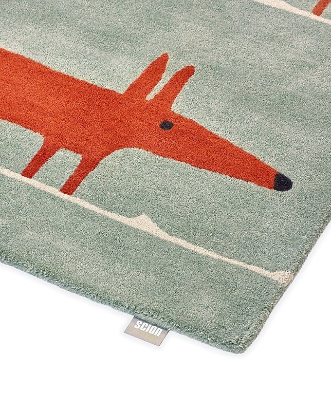Scion Mr. Fox mint/poppy 025313 design szőnyeg - Leguan Exclusive - Scion - 120 x 180 cm