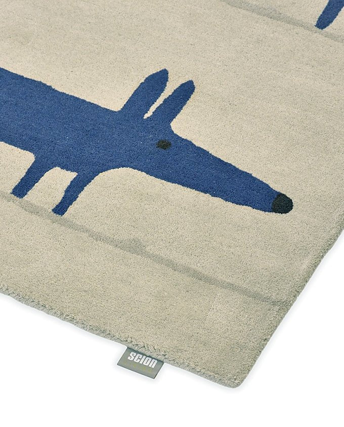 Scion Mr. Fox pebble/denim 025328 design szőnyeg - Leguan Exclusive - Scion - 140 x 200 cm