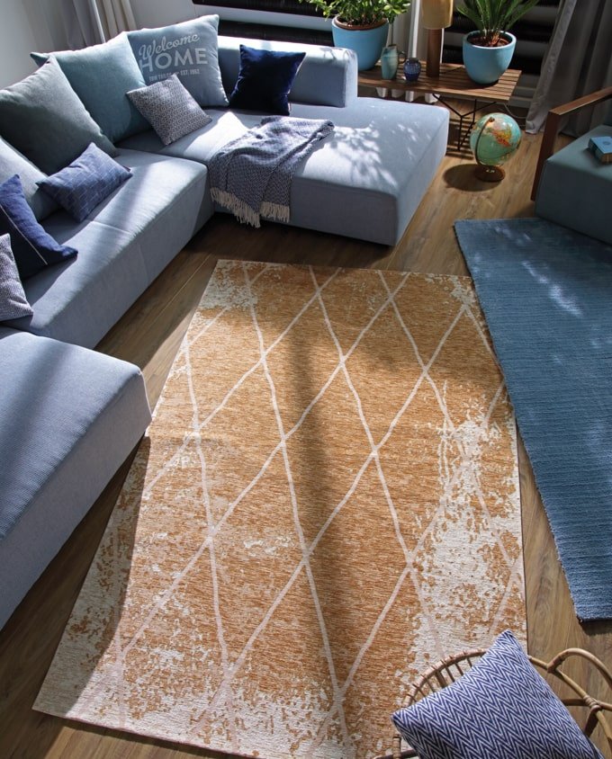 Tom Tailor Fine Lines 870 gold vintage szőnyeg - Leguan Exclusive - Tom Tailor - 50 x 80 cm