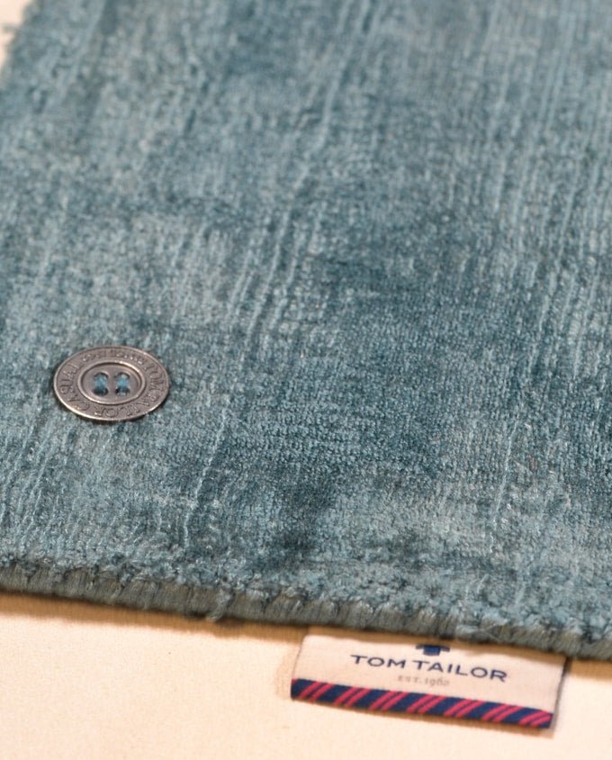 Tom Tailor Shine uni 714 aqua viszkóz szőnyeg - Leguan Exclusive - Tom Tailor - 50 x 80 cm