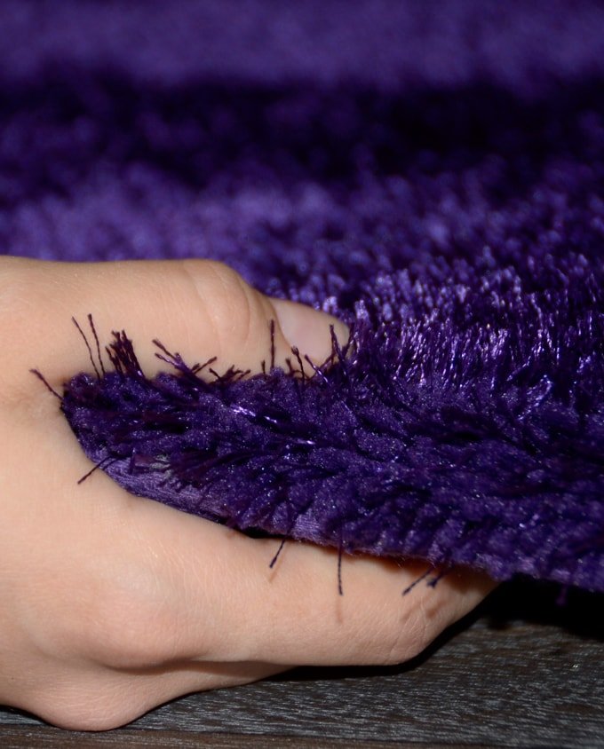 Tom Tailor Soft uni 751 purple shaggy szőnyeg - Leguan Exclusive - Tom Tailor - 50 x 80 cm