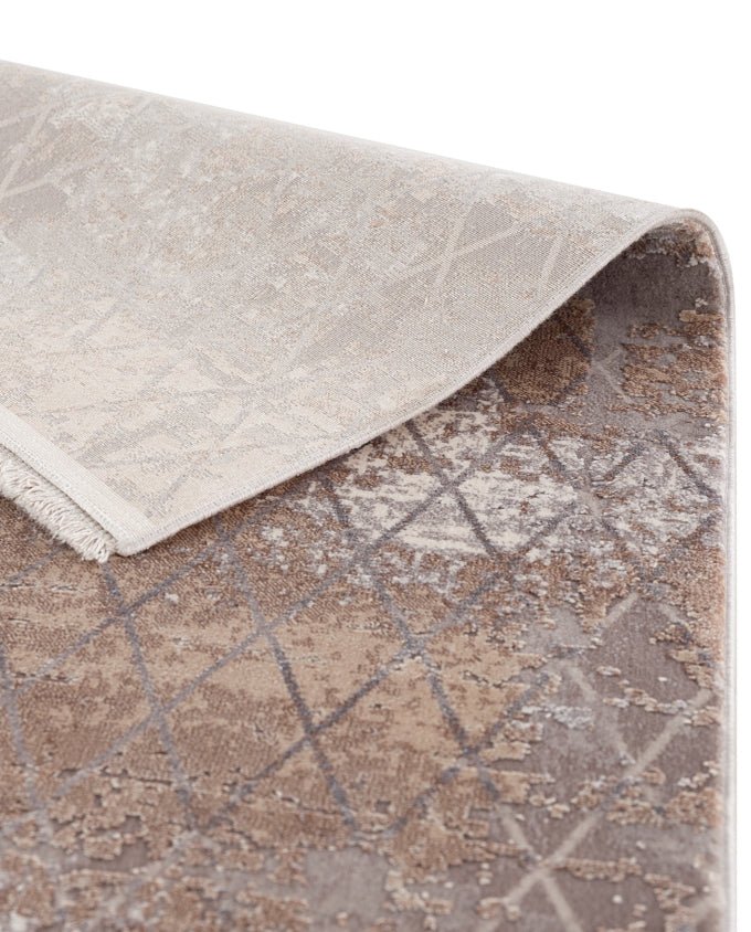 Vision 6103 212 006 diamonds beige design szőnyeg - Leguan Exclusive - Schöner Wohnen - 80 x 150 cm