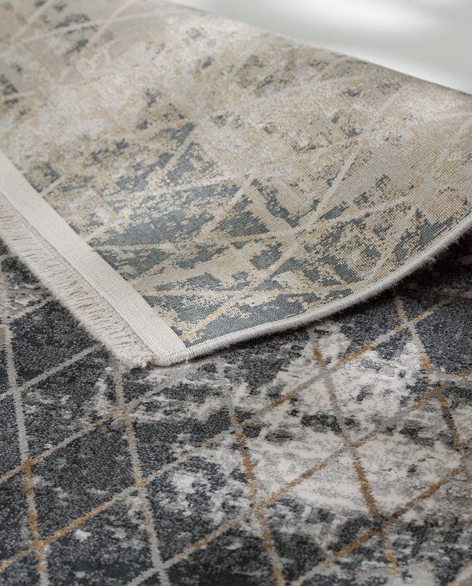Vision 6103 212 040 diamonds anthrazit design szőnyeg - Leguan Exclusive - Schöner Wohnen - 80 x 150 cm