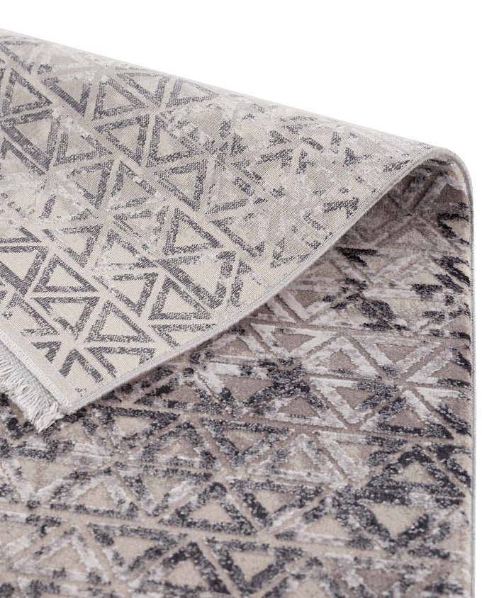 Vision 6103 213 040 triangles anthrazit design szőnyeg - Leguan Exclusive - Schöner Wohnen - 80 x 150 cm