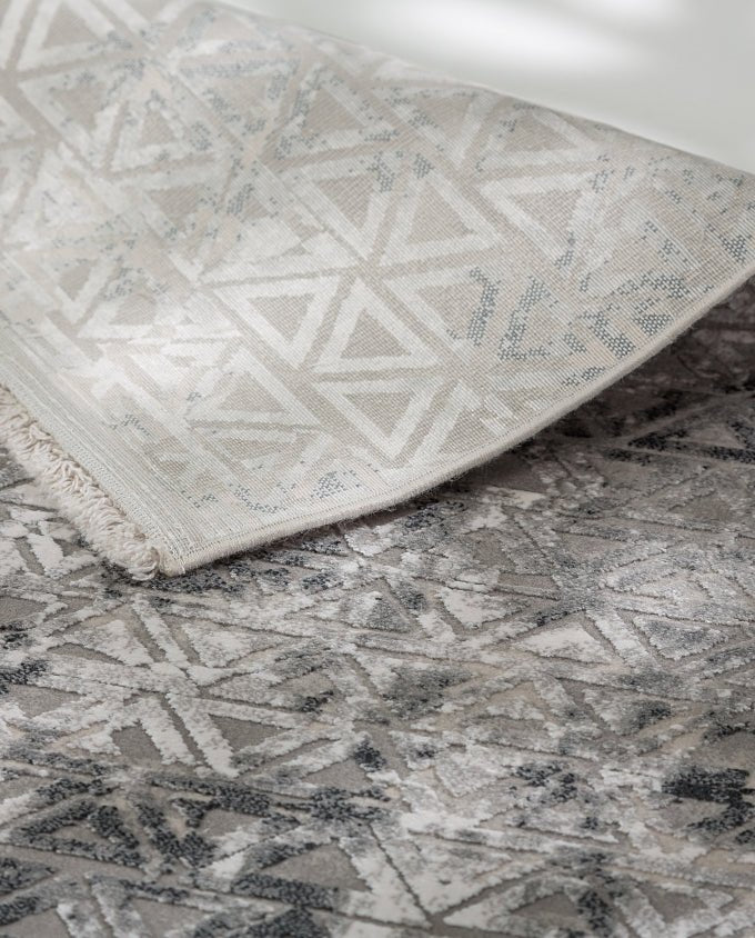 Vision 6103 213 040 triangles anthrazit design szőnyeg - Leguan Exclusive - Schöner Wohnen - 80 x 150 cm