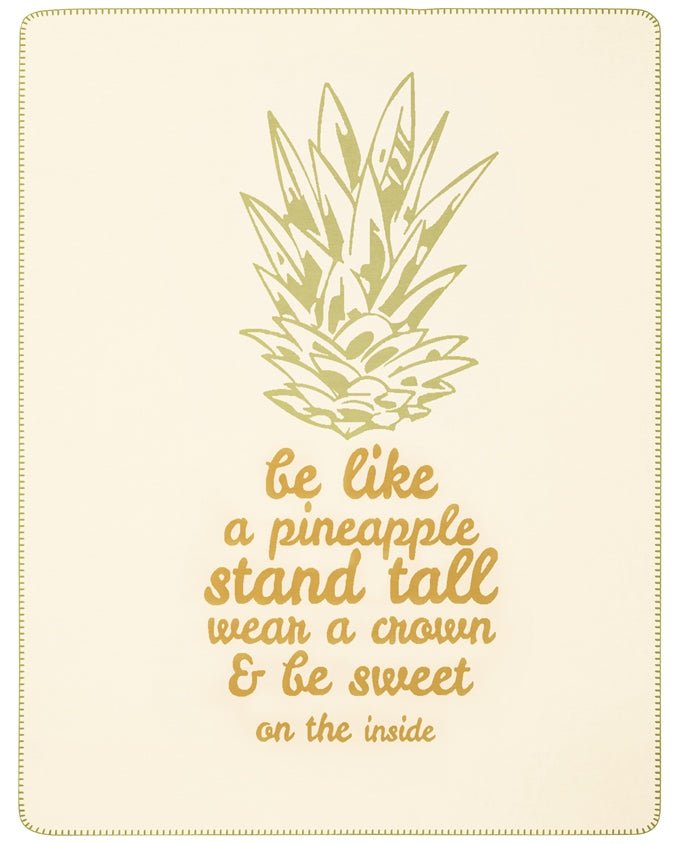 Young & Fancy Pineapple pléd, 150 x 200 cm - Leguan Exclusive - Leguan Exclusive -