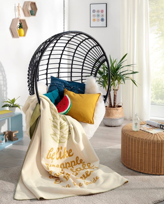 Young & Fancy Pineapple pléd, 150 x 200 cm - Leguan Exclusive - Leguan Exclusive -