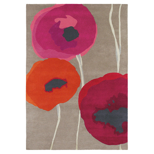 Sanderson  Poppies Red/ Orange 045700