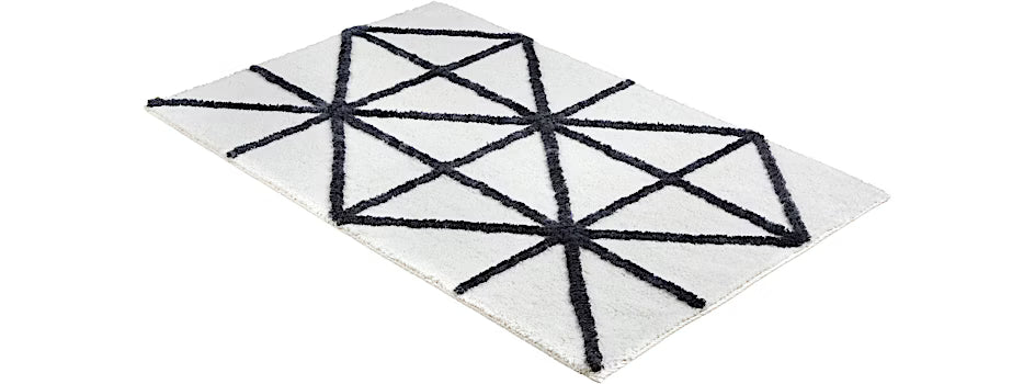 Barbados 1950 grafikus mintás fürdőszoba szőnyeg 60 × 90 cm