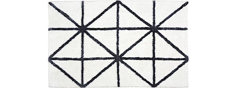 Barbados 1950 grafikus mintás fürdőszoba szőnyeg 60 × 90 cm