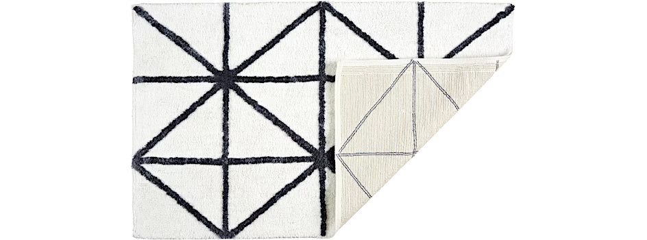 Barbados 1950 grafikus mintás fürdőszoba szőnyeg 60 × 90 cm